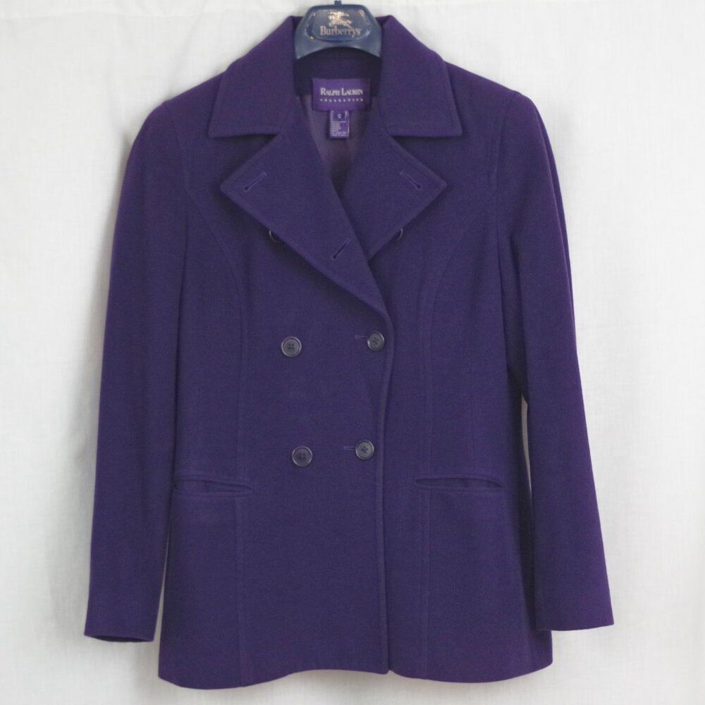 Ralph Lauren Collection(purple label) Purple Double Breasted Wool Jacket 12